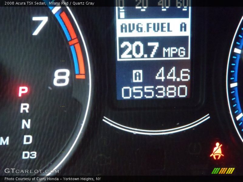 Milano Red / Quartz Gray 2008 Acura TSX Sedan