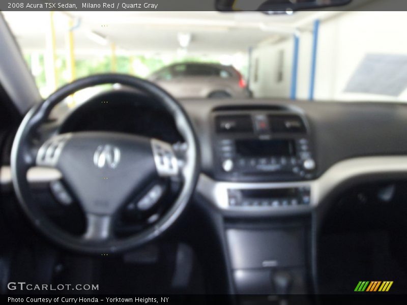 Milano Red / Quartz Gray 2008 Acura TSX Sedan