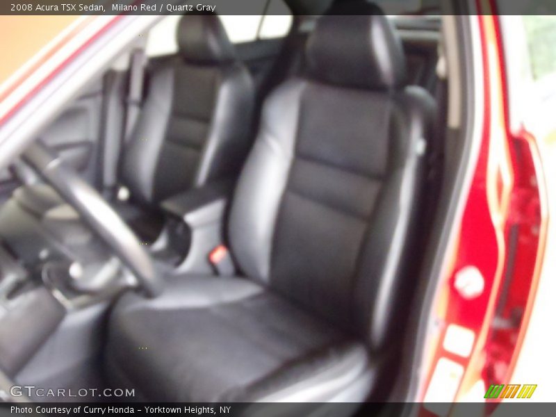 Milano Red / Quartz Gray 2008 Acura TSX Sedan
