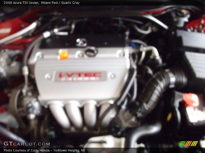 Milano Red / Quartz Gray 2008 Acura TSX Sedan