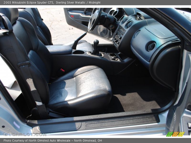 Sterling Silver Metallic / Midnight 2003 Mitsubishi Eclipse Spyder GTS