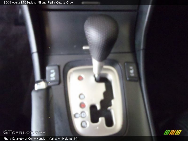 Milano Red / Quartz Gray 2008 Acura TSX Sedan