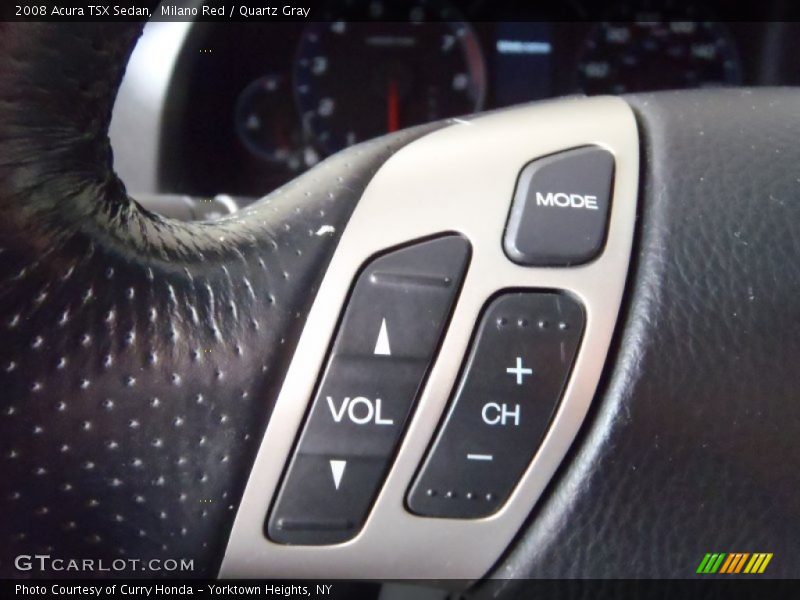 Milano Red / Quartz Gray 2008 Acura TSX Sedan