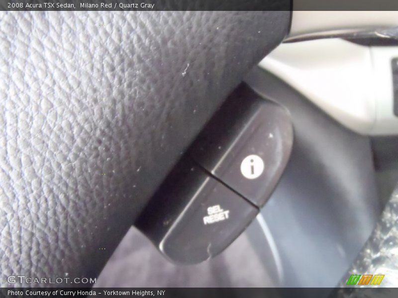 Milano Red / Quartz Gray 2008 Acura TSX Sedan