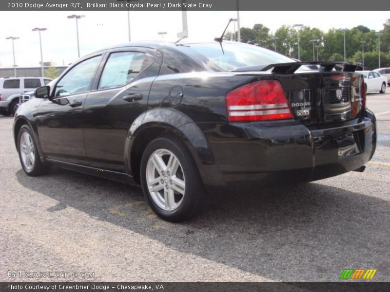 Brilliant Black Crystal Pearl / Dark Slate Gray 2010 Dodge Avenger R/T