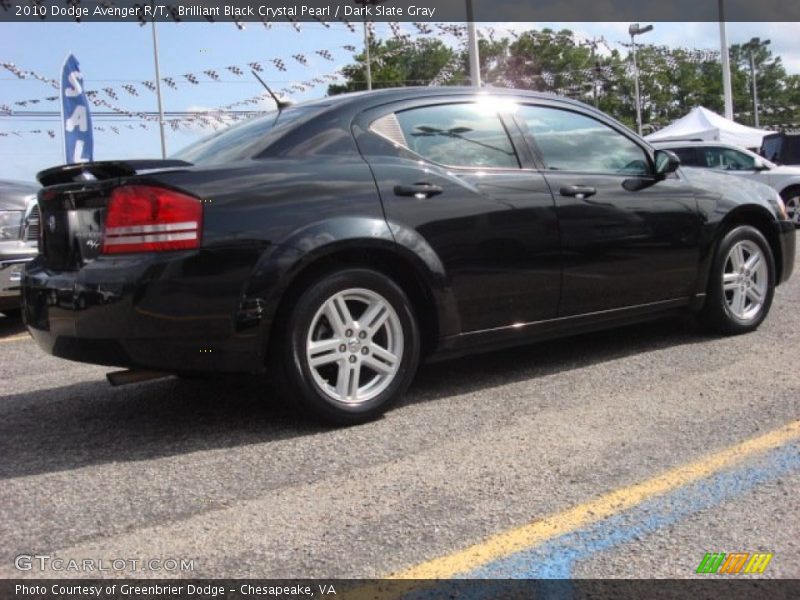 Brilliant Black Crystal Pearl / Dark Slate Gray 2010 Dodge Avenger R/T