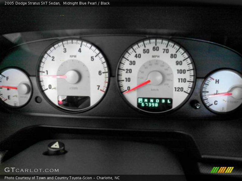 Midnight Blue Pearl / Black 2005 Dodge Stratus SXT Sedan