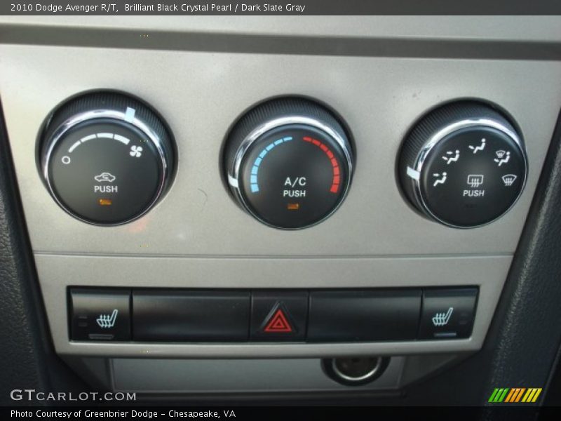 Brilliant Black Crystal Pearl / Dark Slate Gray 2010 Dodge Avenger R/T