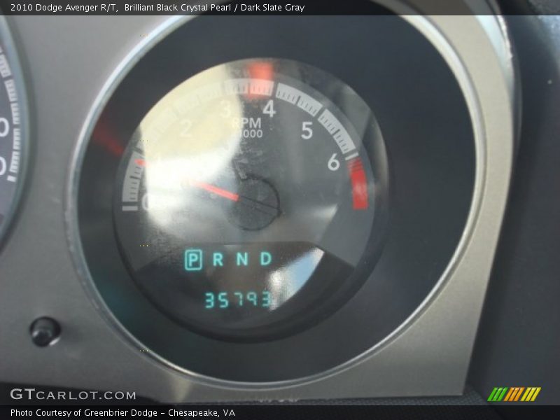 Brilliant Black Crystal Pearl / Dark Slate Gray 2010 Dodge Avenger R/T