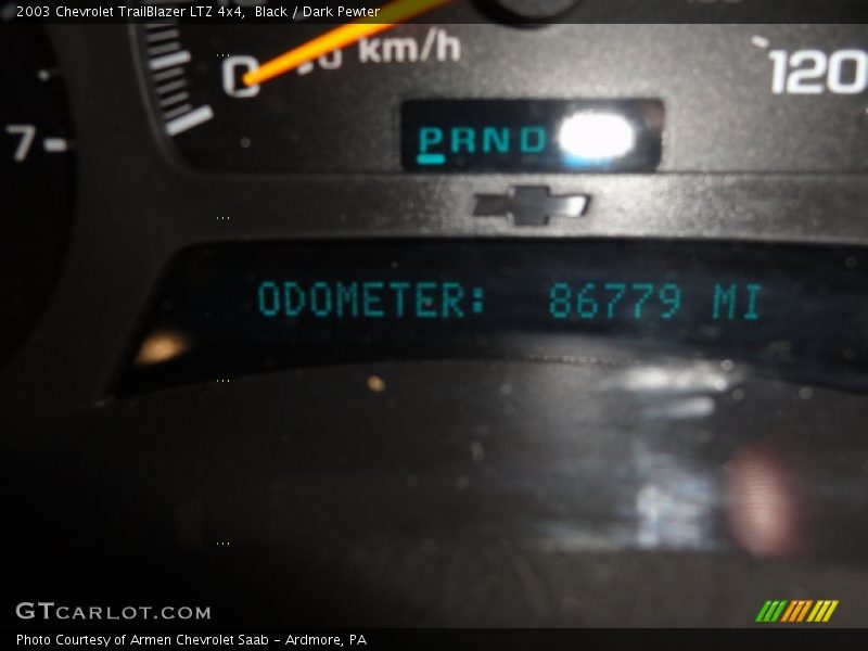 Black / Dark Pewter 2003 Chevrolet TrailBlazer LTZ 4x4