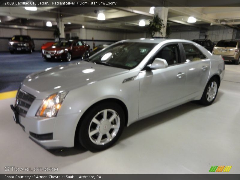 Radiant Silver / Light Titanium/Ebony 2009 Cadillac CTS Sedan