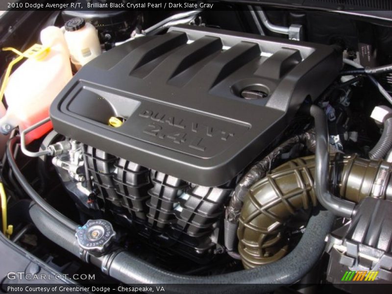 Brilliant Black Crystal Pearl / Dark Slate Gray 2010 Dodge Avenger R/T
