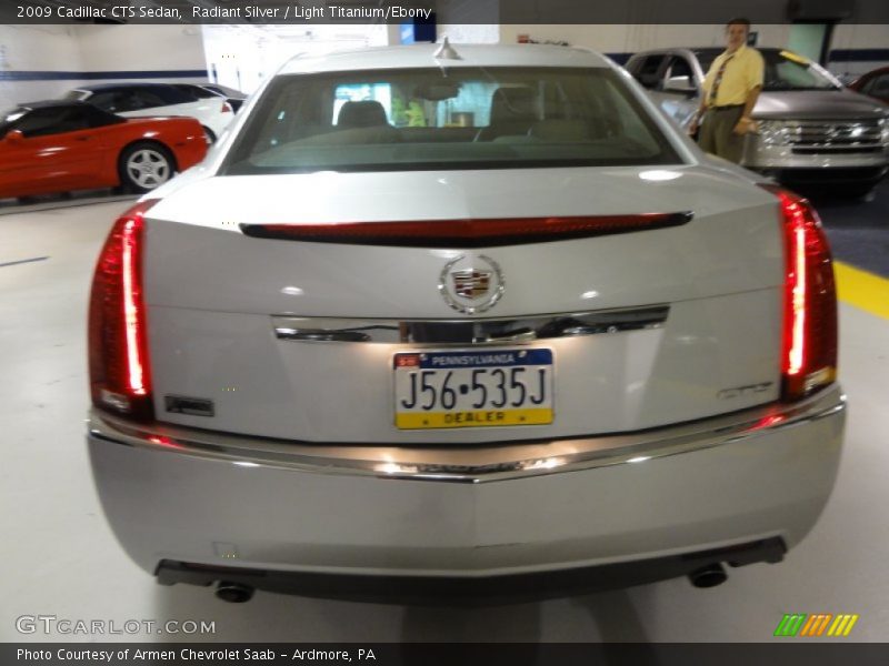 Radiant Silver / Light Titanium/Ebony 2009 Cadillac CTS Sedan