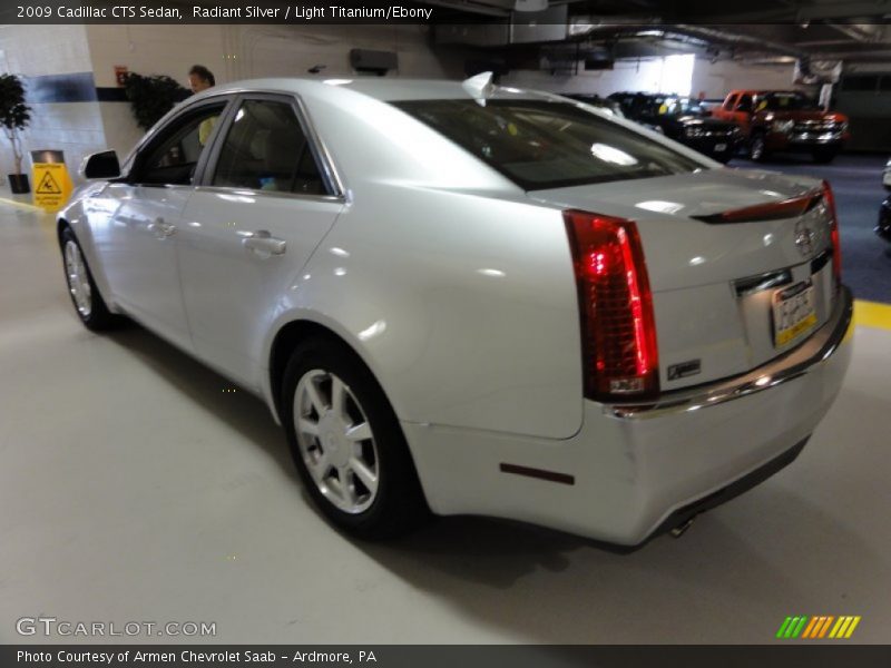 Radiant Silver / Light Titanium/Ebony 2009 Cadillac CTS Sedan