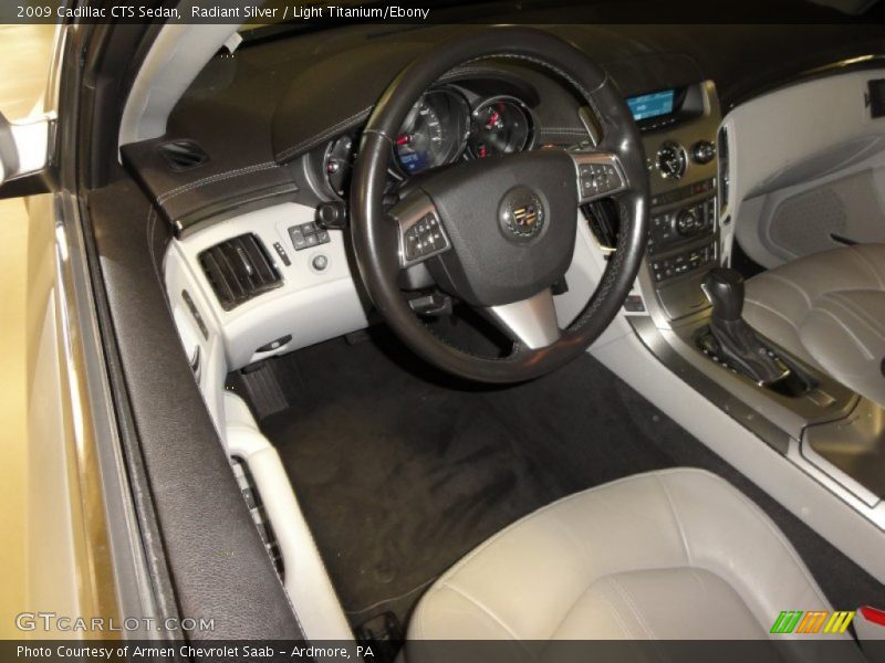 Radiant Silver / Light Titanium/Ebony 2009 Cadillac CTS Sedan