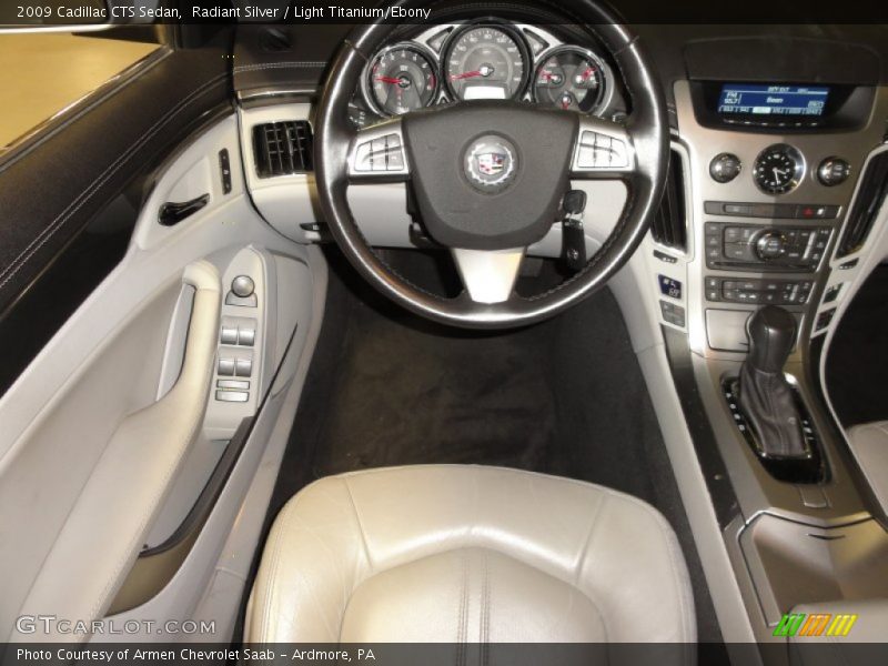 Radiant Silver / Light Titanium/Ebony 2009 Cadillac CTS Sedan