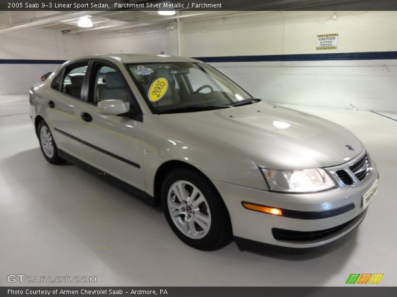 Parchment Silver Metallic / Parchment 2005 Saab 9-3 Linear Sport Sedan
