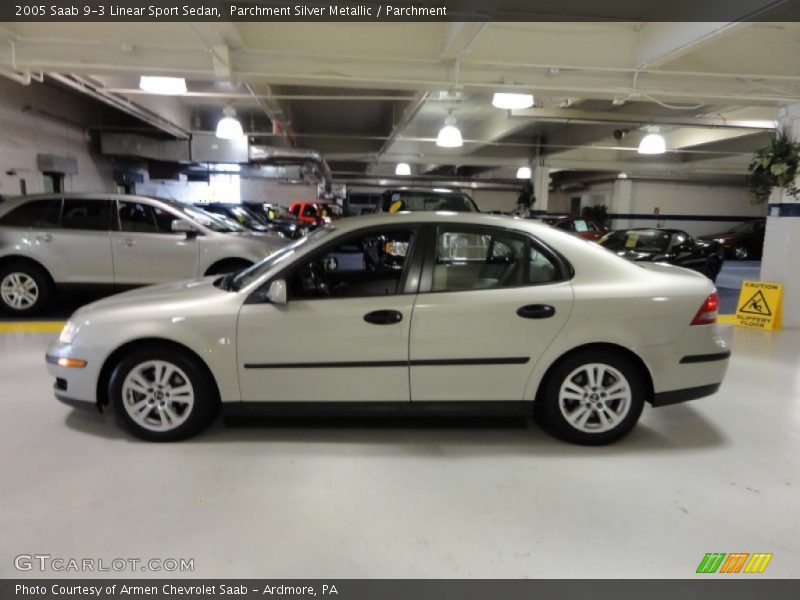  2005 9-3 Linear Sport Sedan Parchment Silver Metallic