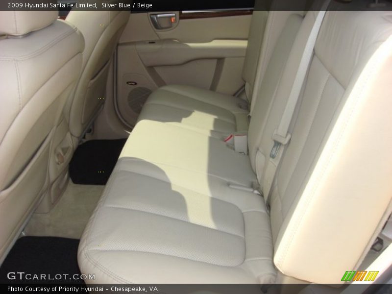 Silver Blue / Beige 2009 Hyundai Santa Fe Limited