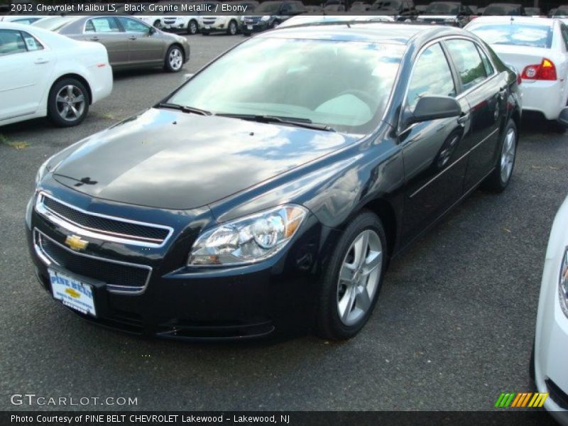 Black Granite Metallic / Ebony 2012 Chevrolet Malibu LS