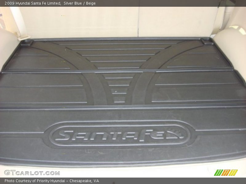 Silver Blue / Beige 2009 Hyundai Santa Fe Limited