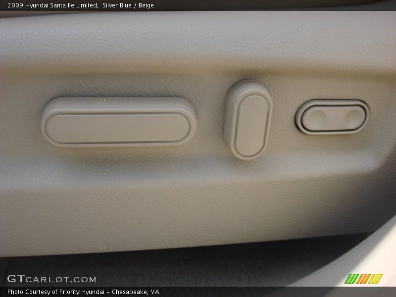 Silver Blue / Beige 2009 Hyundai Santa Fe Limited
