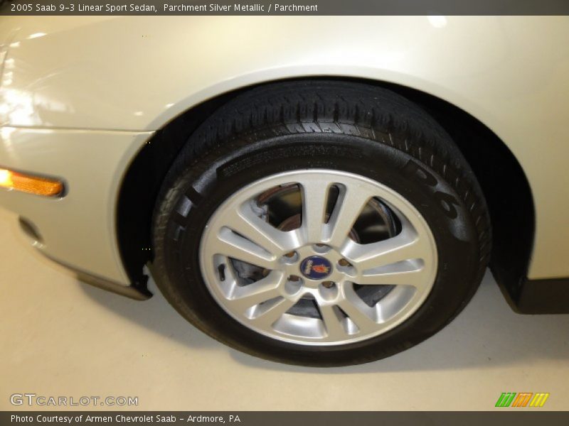 Parchment Silver Metallic / Parchment 2005 Saab 9-3 Linear Sport Sedan