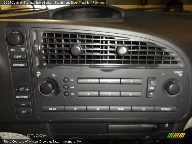 Controls of 2005 9-3 Linear Sport Sedan