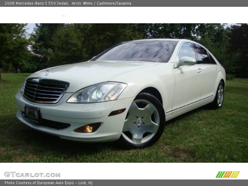 Arctic White / Cashmere/Savanna 2008 Mercedes-Benz S 550 Sedan