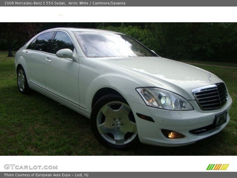 Arctic White / Cashmere/Savanna 2008 Mercedes-Benz S 550 Sedan