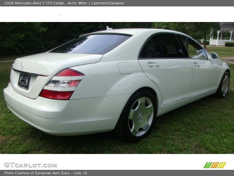 Arctic White / Cashmere/Savanna 2008 Mercedes-Benz S 550 Sedan