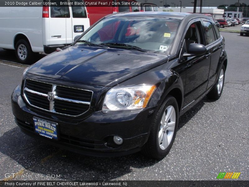 Brilliant Black Crystal Pearl / Dark Slate Gray 2010 Dodge Caliber Uptown