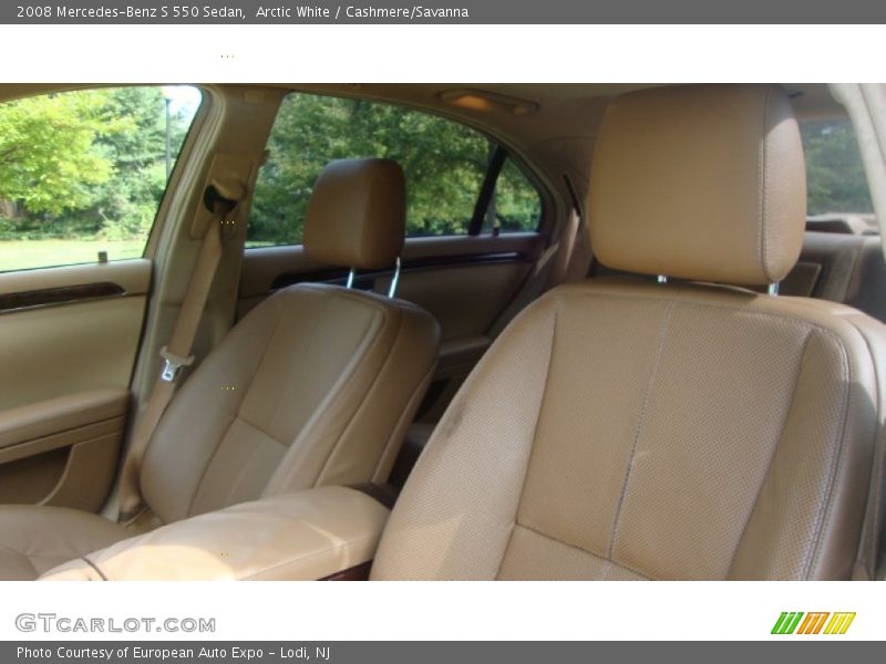 Arctic White / Cashmere/Savanna 2008 Mercedes-Benz S 550 Sedan