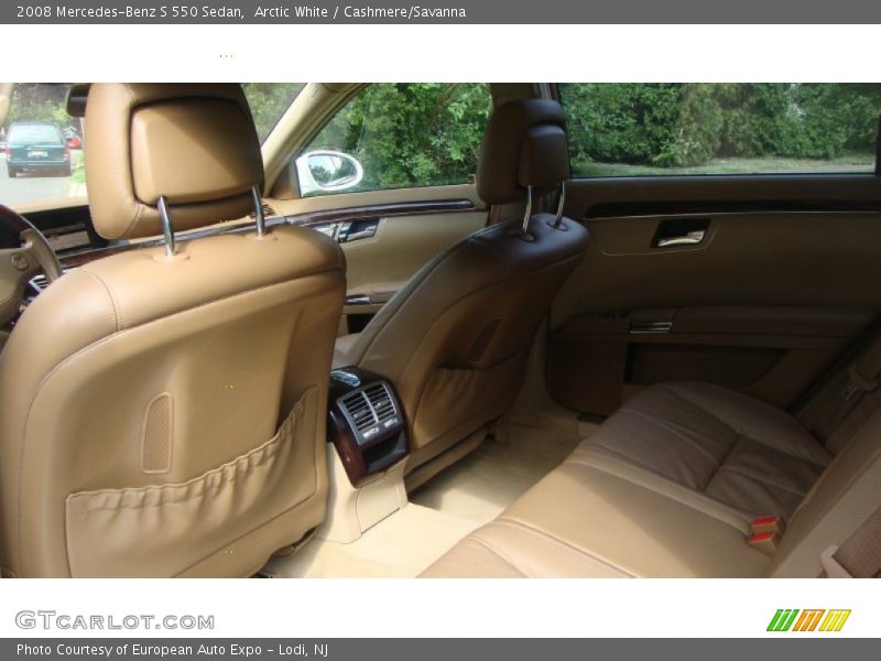 Arctic White / Cashmere/Savanna 2008 Mercedes-Benz S 550 Sedan