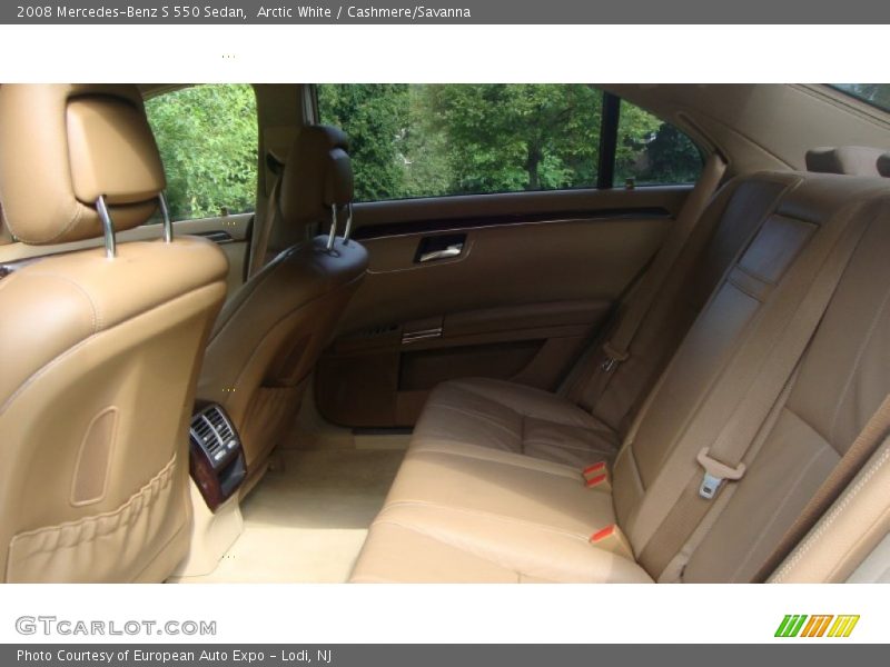 Arctic White / Cashmere/Savanna 2008 Mercedes-Benz S 550 Sedan