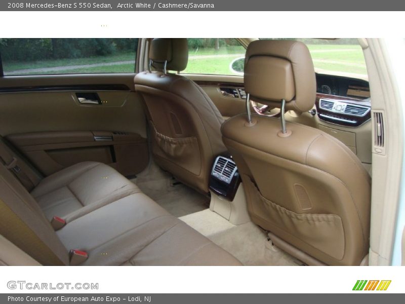 Arctic White / Cashmere/Savanna 2008 Mercedes-Benz S 550 Sedan
