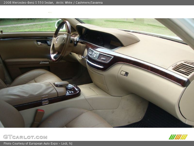 Arctic White / Cashmere/Savanna 2008 Mercedes-Benz S 550 Sedan