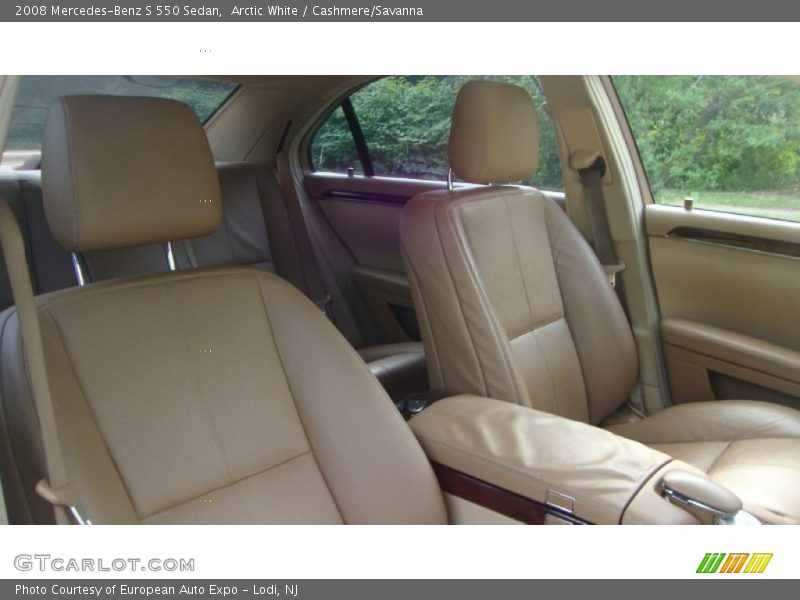 Arctic White / Cashmere/Savanna 2008 Mercedes-Benz S 550 Sedan