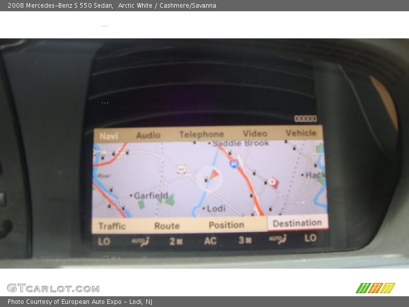 Arctic White / Cashmere/Savanna 2008 Mercedes-Benz S 550 Sedan