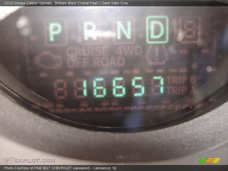 Brilliant Black Crystal Pearl / Dark Slate Gray 2010 Dodge Caliber Uptown