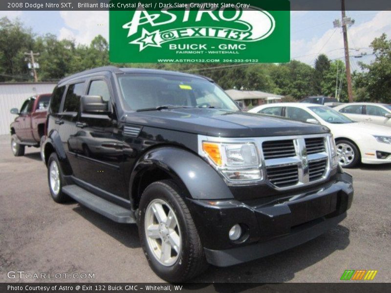 Brilliant Black Crystal Pearl / Dark Slate Gray/Light Slate Gray 2008 Dodge Nitro SXT