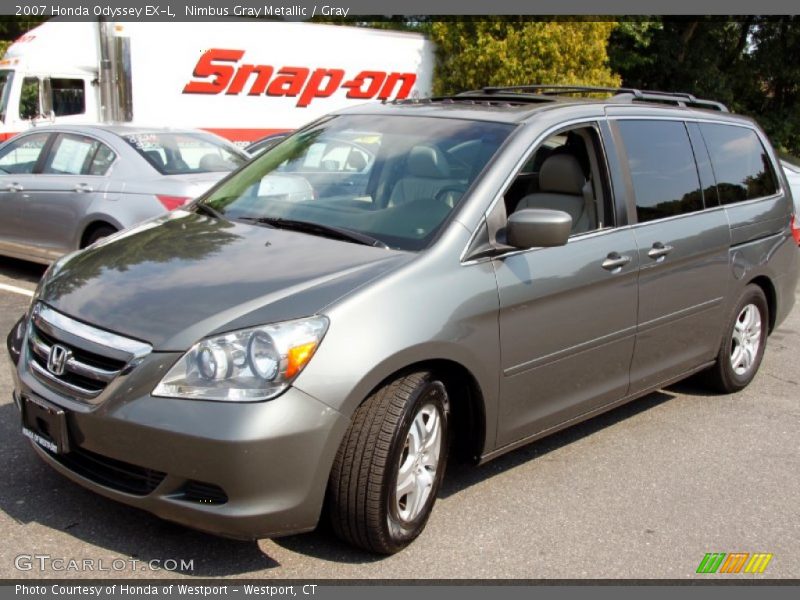 Nimbus Gray Metallic / Gray 2007 Honda Odyssey EX-L