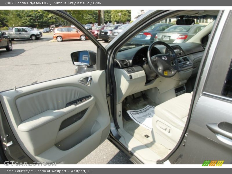 Nimbus Gray Metallic / Gray 2007 Honda Odyssey EX-L