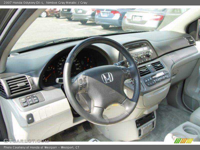 Nimbus Gray Metallic / Gray 2007 Honda Odyssey EX-L