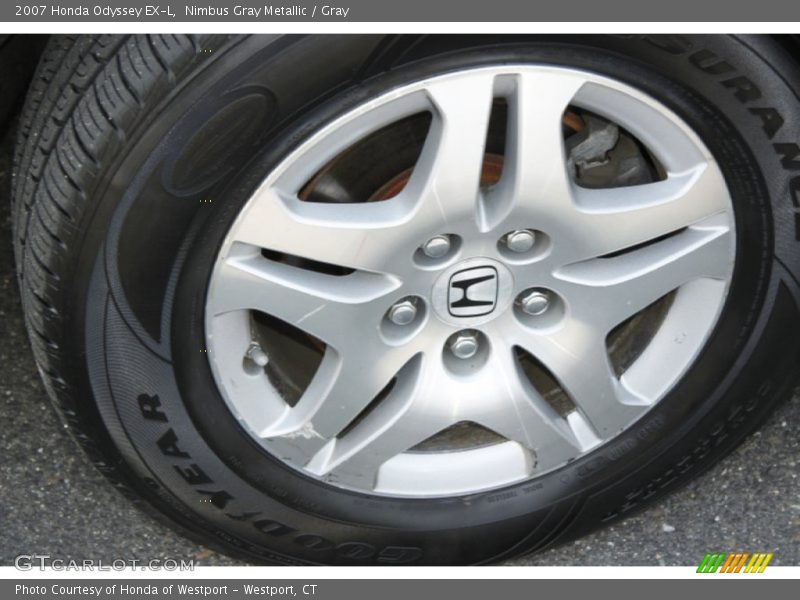 Nimbus Gray Metallic / Gray 2007 Honda Odyssey EX-L
