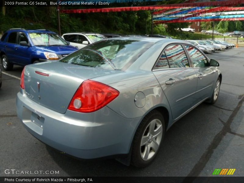 Blue Gold Crystal Metallic / Ebony 2009 Pontiac G6 Sedan