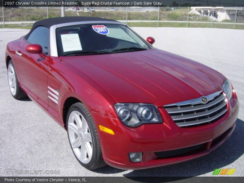 Blaze Red Crystal Pearlcoat / Dark Slate Gray 2007 Chrysler Crossfire Limited Roadster
