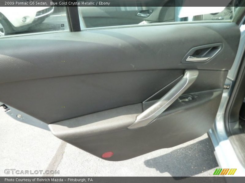 Blue Gold Crystal Metallic / Ebony 2009 Pontiac G6 Sedan