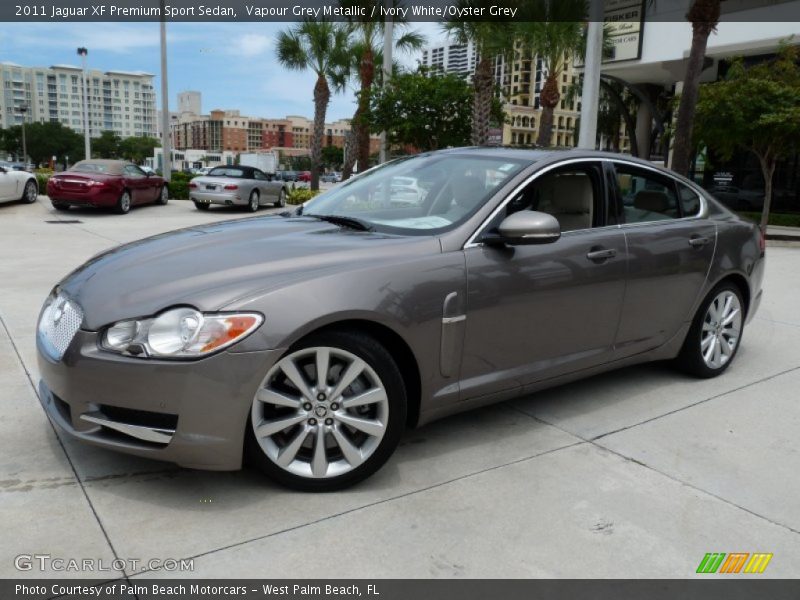 Vapour Grey Metallic / Ivory White/Oyster Grey 2011 Jaguar XF Premium Sport Sedan