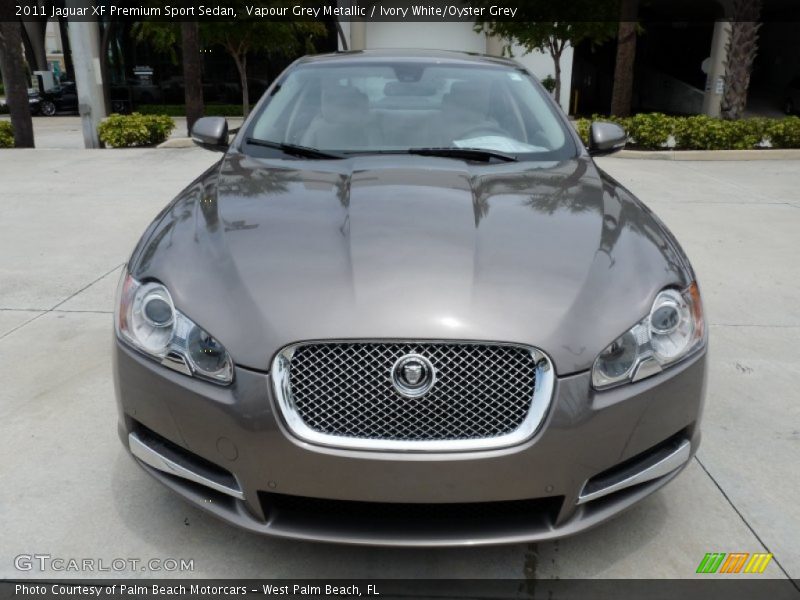 Vapour Grey Metallic / Ivory White/Oyster Grey 2011 Jaguar XF Premium Sport Sedan